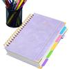 Generico Diario accademico B5 - Quaderno a con divisore rimovibile, organizer da 300 pagine con griglia, set di libri di studio con facilità, stile cancelleria per la classe, forniture quotidiane per r