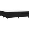 vidaXL Struttura letto a molle insacchettate nera 200x200 cm in tessuto