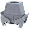 HARTING Han 10B Alloggiamento connettore alto, 1xM32 uscita cavo diritta, con 2 staffe trasversali Vite M32 Area di serraggio