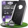 Filzada® 36x Lame Robot Tagliaerba Carbonio Viti Incluse - Compatibili Con Ecovacs Robot Tagliaerba - Lame Adatte per Ecovacs Goat G1-800, O800 RTK E Molti Altri Modelli