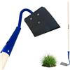 Crisalide® - Sarchiatore per Erbacce con Manico 150 cm in Legno di Faggio - Zappa Manuale da Giardino in Acciaio - Attrezzo Diserbo Preciso per Orto, Aiuole e Terreno