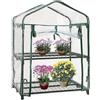 Tyenaza Copertura di Ricambio per Serra a 2 Livelli, Telo in PVC per Mini Serra a Due Ripiani per Piante, 69x49x92 cm, Serra da Giardino e Balcone, per Protezione Piante, Invernale, per Giardinaggio