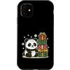 panda boxes snow winter cute wintertime Custodia per iPhone 11 Panda Con Scatole Vacanze