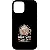 Cute Coffee Moo Cha Latte Custodia per iPhone 12 mini Moo Cha Latte Morbido Ma Emotivamente instabile