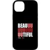 Matching Maroon Red Burgundy Color Graph Custodia per iPhone 14 Plus Maroon Rosso Borgogna Beautiful You Grafica Borgogna