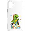 Tiny Trike Big Roar Dinosaur Boys Girls Custodia per iPhone 16 Plus Tiny Trike Big Roar Dinosaur Cute Dino Equitazione Triciclo Bambini