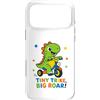 Tiny Trike Big Roar Dinosaur Boys Girls Custodia per iPhone 17 Pro Max Tiny Trike Big Roar Dinosaur Cute Dino Equitazione Triciclo Bambini