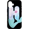 Cute Mermaid Alphabet Letters Apparel Co Custodia per iPhone 16 Sirena lettera H acquerello alfabeto design