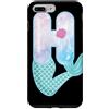 Cute Mermaid Alphabet Letters Apparel Co Custodia per iPhone 7 Plus/8 Plus Sirena lettera H acquerello alfabeto design