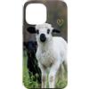Cadeau Personnalisé beau Coeur D'Amour D Custodia per iPhone 13 Pro Max Due agnelli carini prato natura country