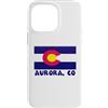 Colorado Cities & Towns Custodia per iPhone 14 Pro Max Bandiera del Colorado Aurora USA Souvenir