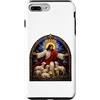 Holy Art Custodia per iPhone 7 Plus/8 Plus Gesù Pastore Cattedrale Medievale Mosaico Arte Con Agnelli