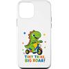Tiny Trike Big Roar Dinosaur Boys Girls Custodia per iPhone 12 mini Tiny Trike Big Roar Dinosaur Cute Dino Equitazione Triciclo Bambini