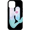 Cute Mermaid Alphabet Letters Apparel Co Custodia per iPhone 12 Pro Max Sirena lettera H acquerello alfabeto design