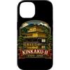 Funny Japan Lover Gifts Custodia per iPhone 14 Kinkakuji Kyoto Giappone Golden Pavilion