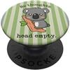 Animal Print Cute And Fun Carino Kawaii Koala Bear Smoothbrain No Pensieri Testa Vuota PopSockets PopGrip Adesivo