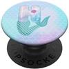 Cute Mermaid Alphabet Letters Apparel Co Sirena lettera H acquerello alfabeto design PopSockets PopGrip Adesivo