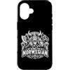 Norwegian Viking Heritage Co. Men Dad Ki Custodia per iPhone 16 Il mio gruppo sanguigno è Norwegian Viking Warrior Norge Norway