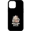 Cute Coffee Moo Cha Latte Custodia per iPhone 12 Pro Max Moo Cha Latte Morbido Ma Emotivamente instabile