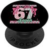 Maglietta Meme Divertente 67 Sei Sette 6 67 Sei Sette 6-7 Dolce Brainrot Italiano Meme Per Bambini PopSockets PopGrip Adesivo