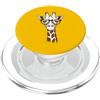 Hipster Wildlife Zoo Animal & Safari Smart Giraffe Indossare Occhiali Retrò Safari Animale PopSockets PopGrip per MagSafe