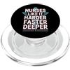 ER Nurse CPR Humor Alle infermiere piace più difficile più veloce più profondo CPR umorismo PopSockets PopGrip per MagSafe