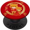Cute Animal Signs Lunar New Year 2022 Year Of The Tiger Cinese New Year 2022 Kids Toddlers Family PopSockets PopGrip Adesivo