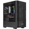 Nuwo Gigan BK200 Case PC Gaming Micro-ATX Mini-ITX | Mini Tower Frontale Mesh Airflow | Vetro Temperato Laterale Panoramico | Ventola 120mm Preinstallata