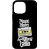 Retro Music Design Custodia per iPhone 13 Pro Max La musica rende tutto migliore Cassetta retrò