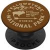 KAEDAM Gifts: National Parks Souvenir vintage del Parco Nazionale di Yellowstone US Bisonte Buffalo PopSockets PopGrip Adesivo