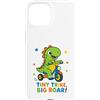 Tiny Trike Big Roar Dinosaur Boys Girls Custodia per iPhone 15 Tiny Trike Big Roar Dinosaur Cute Dino Equitazione Triciclo Bambini