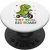 Tiny Trike Big Roar Dinosaur Boys Girls Tiny Trike Big Roar Dinosaur Cute Dino Equitazione Triciclo Bambini PopSockets PopGrip Adesivo
