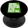Matching Green Color Graphic Tee Disciplina di colore verde è il prezzo grafico verde PopSockets PopGrip Adesivo