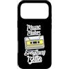 Retro Music Design Custodia per iPhone 17 Pro Max La musica rende tutto migliore Cassetta retrò