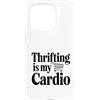 Fraxoweb Custodia per iPhone 15 Pro Thrifling è il mio amante dello shopping dell'usato vintage cardio