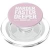 ER Nurse CPR Humor Umorismo CPR di vita infermiera più veloce più profondo più duro PopSockets PopGrip per MagSafe