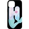 Cute Mermaid Alphabet Letters Apparel Co Custodia per iPhone 15 Sirena lettera H acquerello alfabeto design