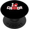 Love Canada Souvenir For Proud Canadian I Love Canada Proud Canadian Heart Bandiera Canada PopSockets PopGrip Adesivo