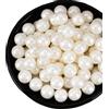 WSYLS-Essbare weiße Perlen-Kuchendekorationen (85 g) - essba tortendeko kommunion Geeignet für Kuchen, Cupcakes und Kekse zu Halloween, Thanksgiving, Geburtstagen und Weihnachten (7mm)