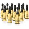 Sim&Cake 958 Santero Oro Gold Millesimato Mini Bottiglie Spumante Millesimato Oro Gold 20cl x12 - Idea Bomboniera Elegante per Matrimonio, Laurea, Compleanno, Eventi e Confettate - Selezione Sim&Cake