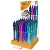BIC Espositore 36 penne a sfera BIC 4 Colours Smooth colori assortiti 300341