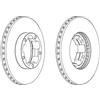 FERODO 2 DISCHI FRENO FERODO FCR261A FCR261A