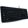 Logitech K120 Corded Keyboard tastiera USB QWERTZ Svizzere Nero
