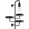 Lindby Applique dimmerabile (Moderno) colore Nero, in Metallo ad es. Soggiorno & Sala da pranzo applique