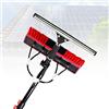 Lissontine Kit Pulizia Pannelli Fotovoltaici Ultra Leggero, Spazzola in Fibra di Carbonio Alta Quota, Soluzione Lavaggio Vetri Professionale con Dispenser(7.2m(24FT))