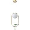 LEDKIA LIGHTING LEDKIA Lampada a Sospensione Metallo e Vetro Moonlight Puncak Oro