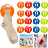 LPAMABA 48 Pz Clip per Calzini in Plastica per Lavatrice, Mollette per Appaiare, Supporto con Gancio per Tutte le Taglie (4 Colori)