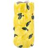 KORAT Vaso Decorativo in Ceramica Smaltata con Limoni in Rilievo Design Mediterraneo, Fatto a Mano, Ideale come Centrotavola o Portavaso da Interno ed Esterno, Giallo con Foglie Verdi (Ø 11 x H. 23)