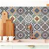 RE-COVERTILES - Adesivi Piastrelle Cucina Bagno Mattonelle adesive in PVC Impermeabili Antigraffio Stickers Decorazione Parete Cementine Peel and Stick - Modello 36 Pz 10x10 cm PS00024 Made in Italy