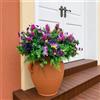 WAKISAKI 9 piante artificiali multispecie, realistiche, per esterni, resistenti ai raggi UV, per tutte le condizioni atmosferiche (magenta e lavanda, 9)